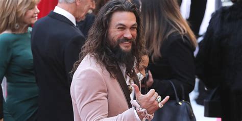 momoa fendi scrunchie|'Aquaman' Jason Momoa's pink Fendi scrunchie was a hit at the .